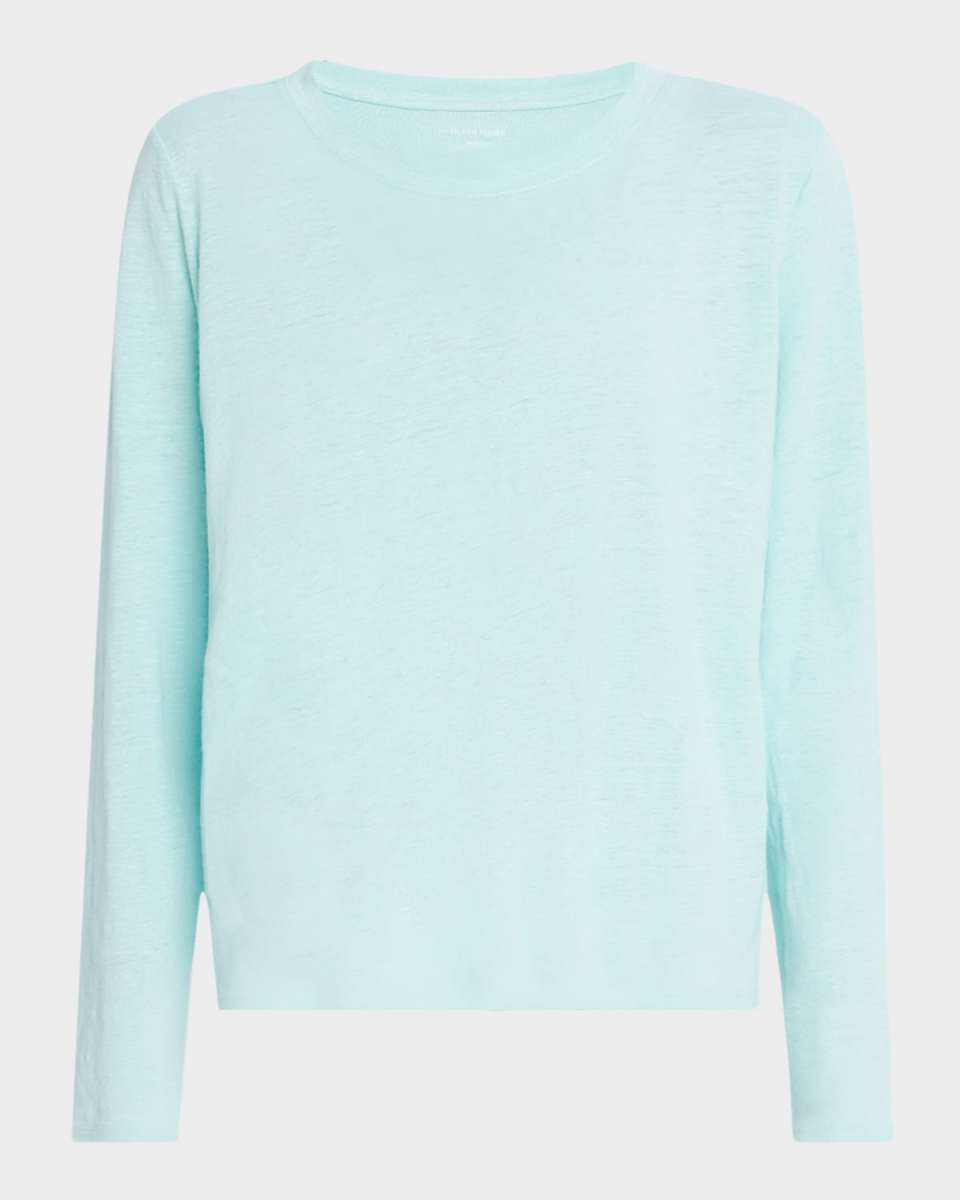 Long-Sleeve Organic Linen Jersey T